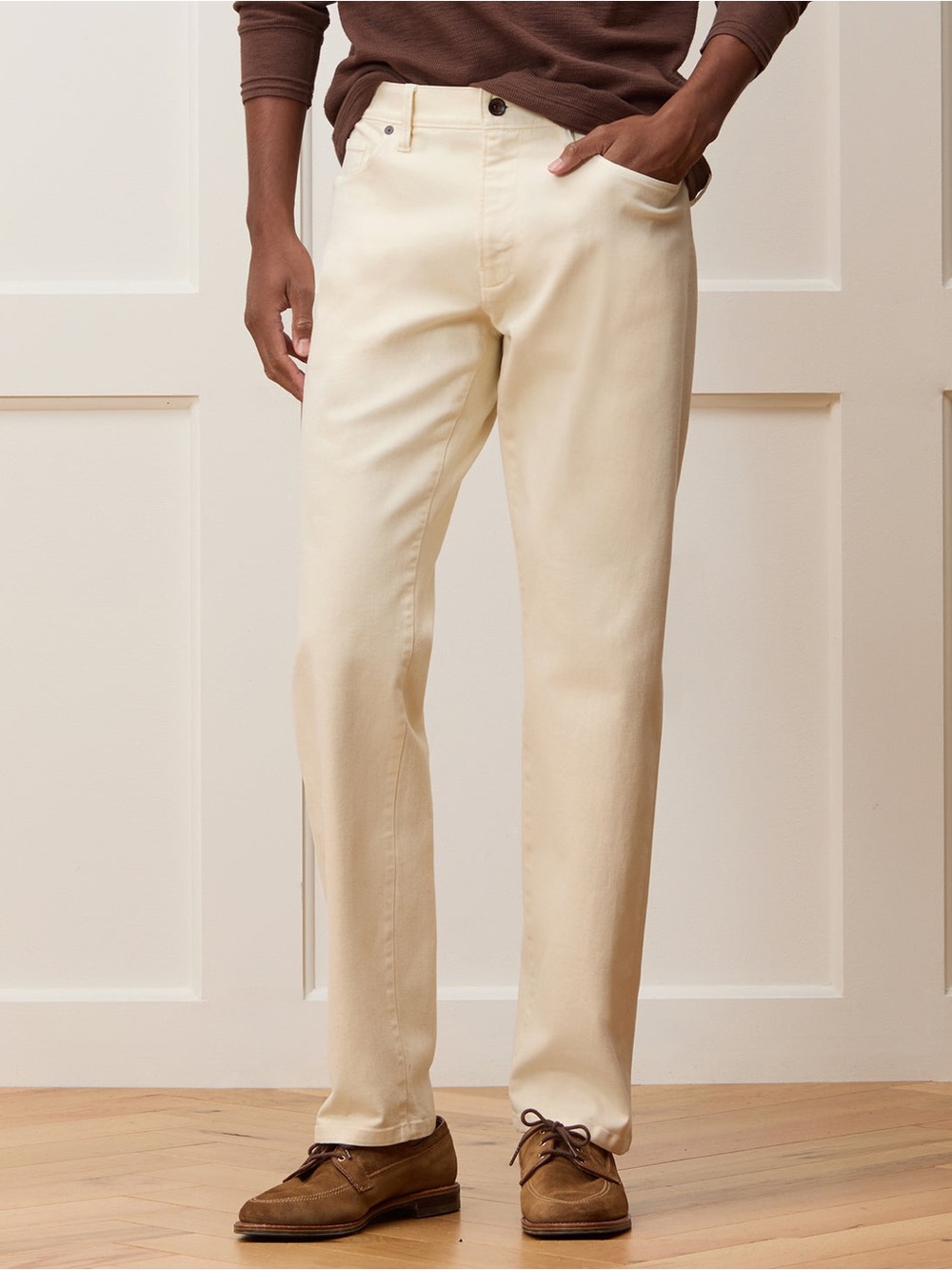 Todd Snyder Slim Fit 5-Pocket Chino Pants Canvas / Off-White 30x30